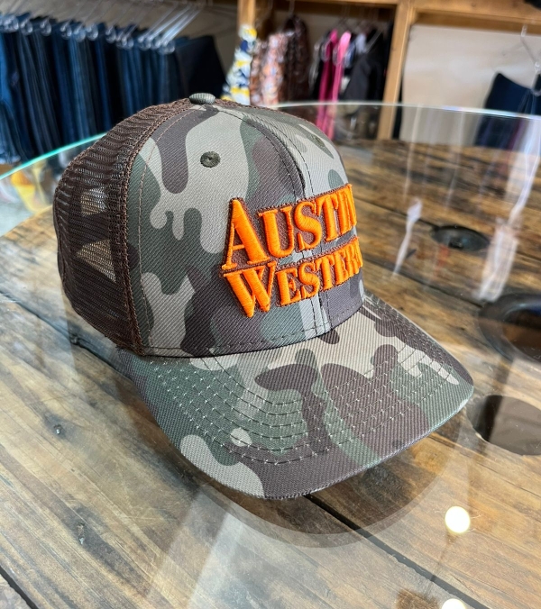 Boné Austin Western Verde/Laranja