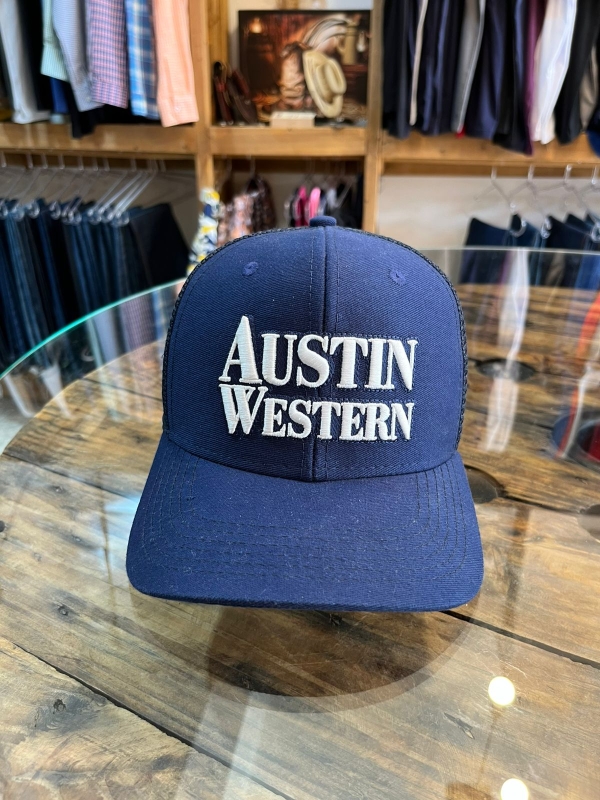 Boné Austin Western Azul Marinho Bordado - Image 2