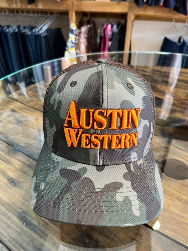 Boné Austin Western Verde/Laranja - Image 2