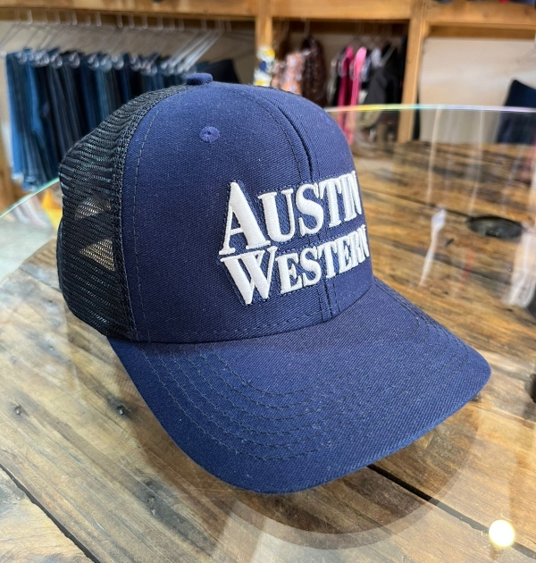 Boné Austin Western Azul Marinho Bordado