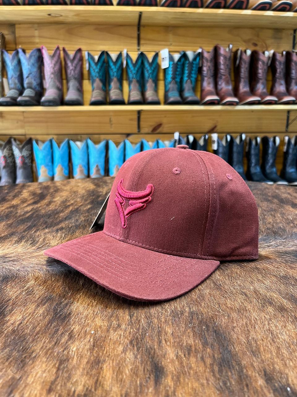 BONÉ BULL ROPER BORDO